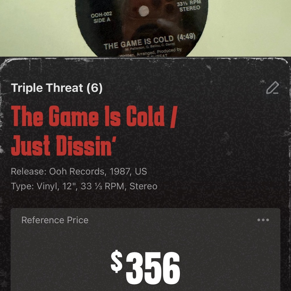 The Game Is Cold Vinyl Record